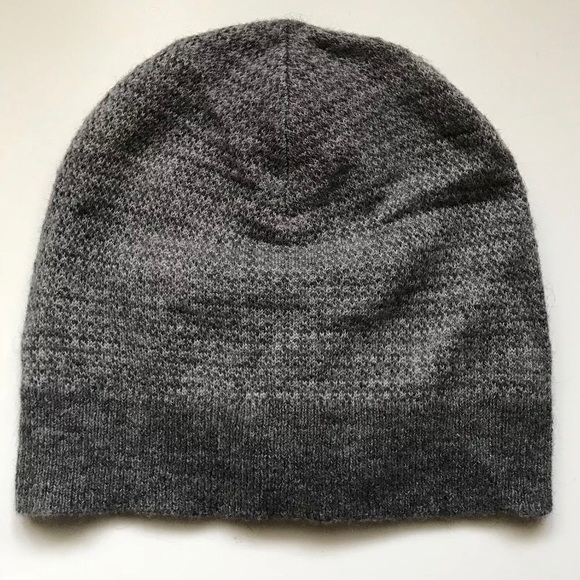 All Saints Gray Marl Cinder Beanie Hat 